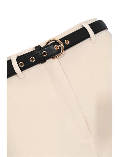 Pantalone MSTAMICO in cady con cintura Beige MAX MARA STUDIO | 2616131025600060